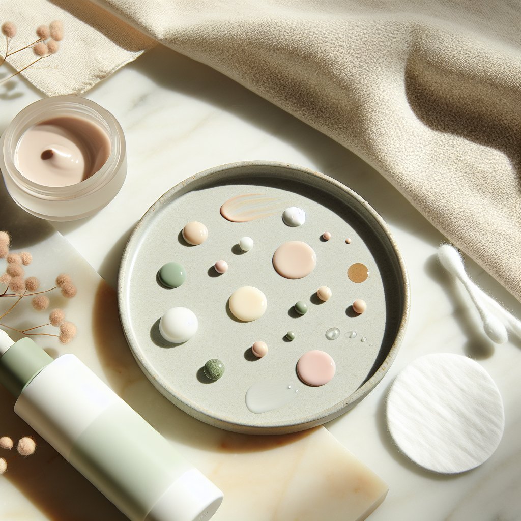 Skincare patch test setup