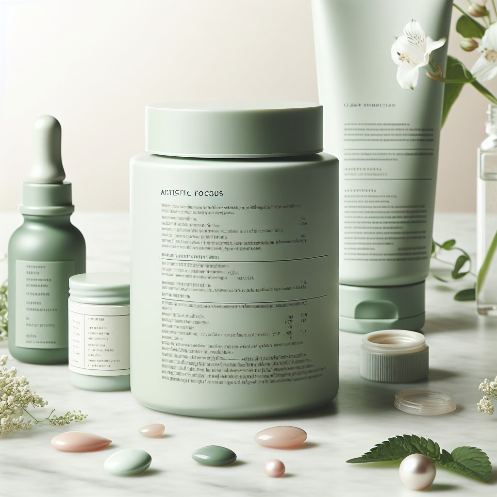 Skincare product ingredient list close-up