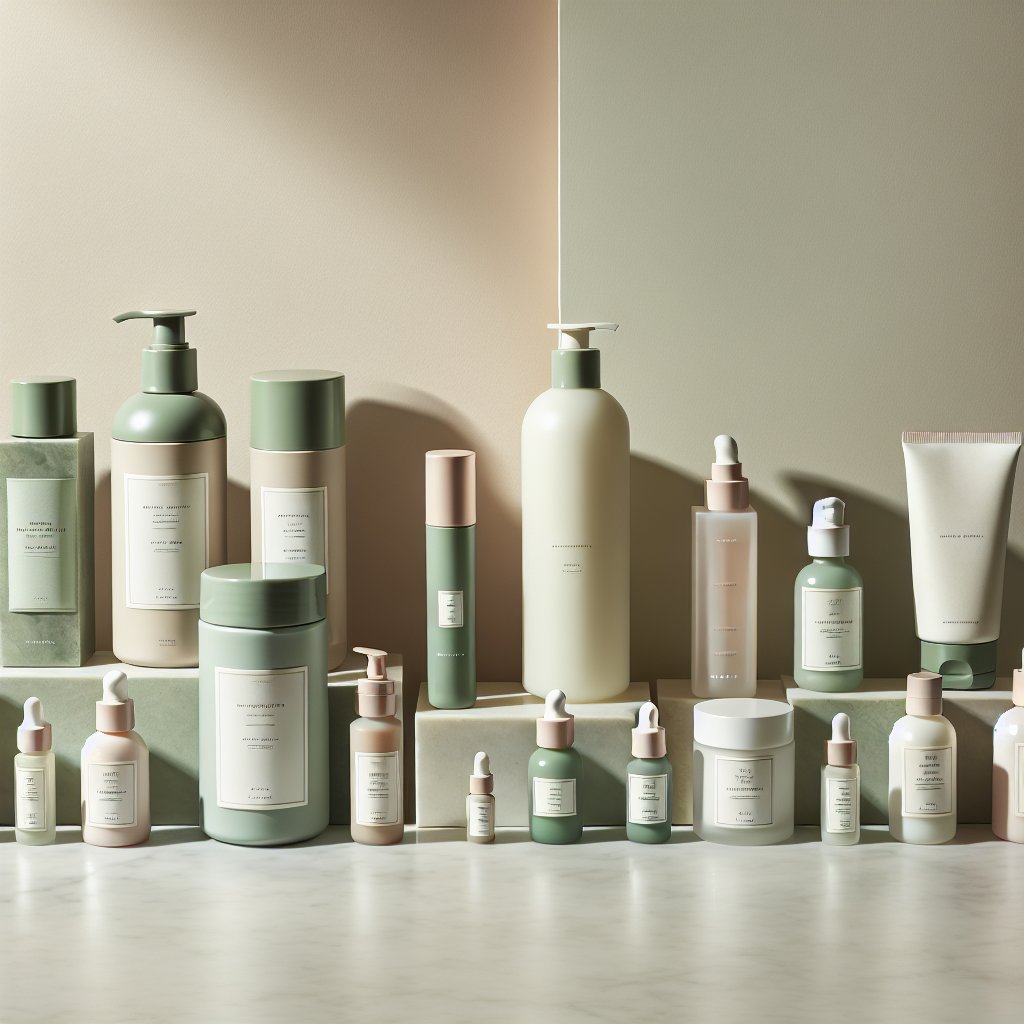 Complete skincare product lineup