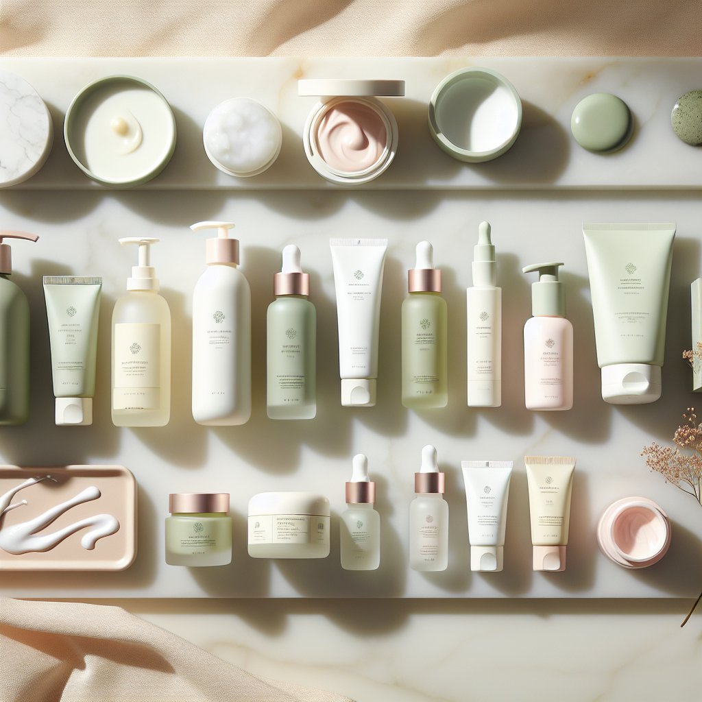 K-beauty routine products in order