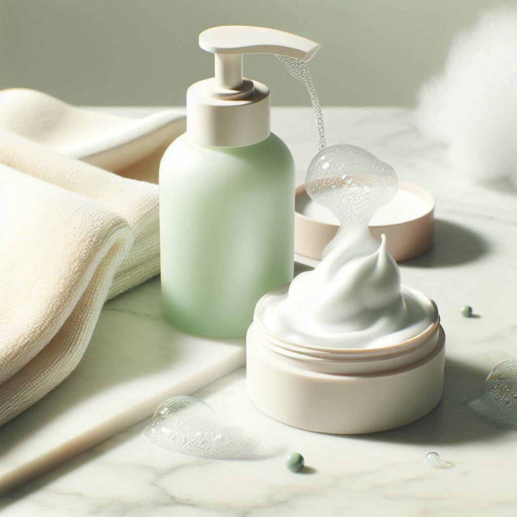 Gentle foam cleanser lather