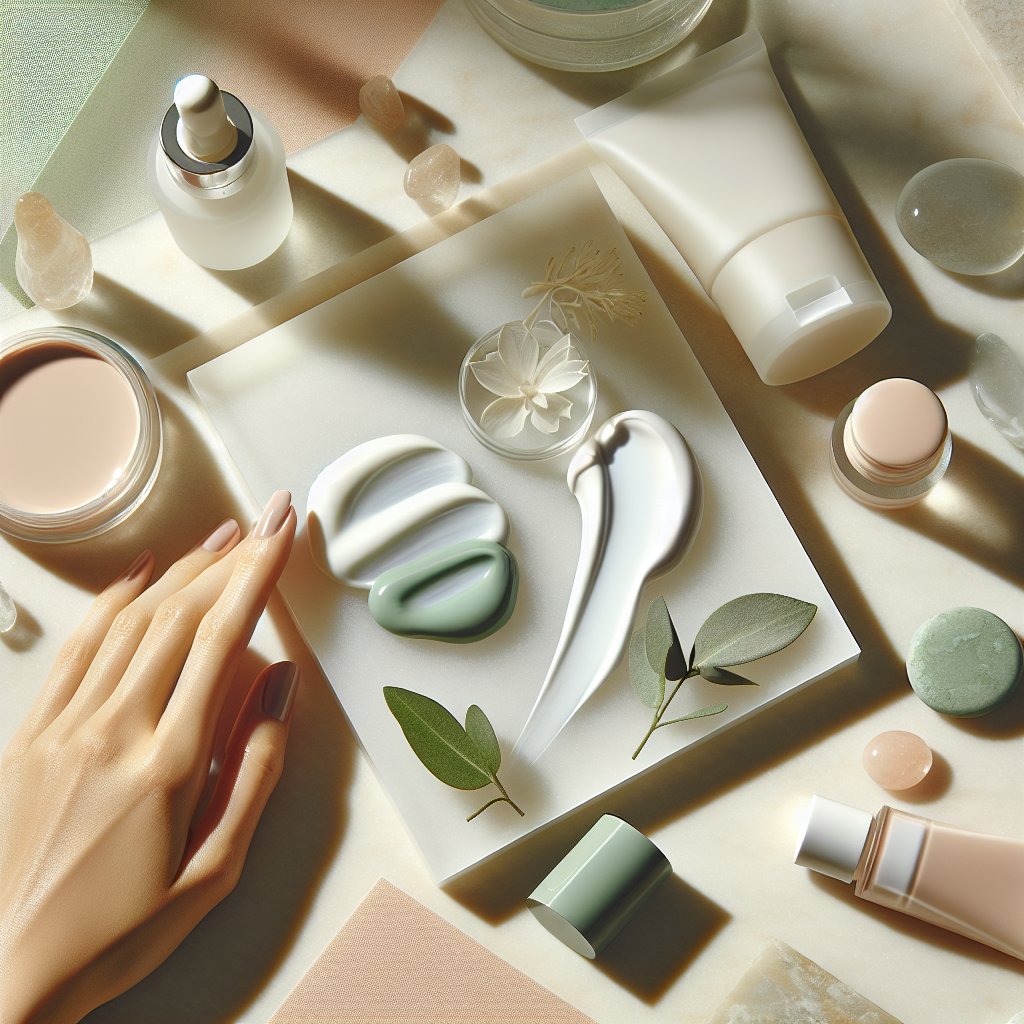 Mineral vs chemical sunscreen swatches