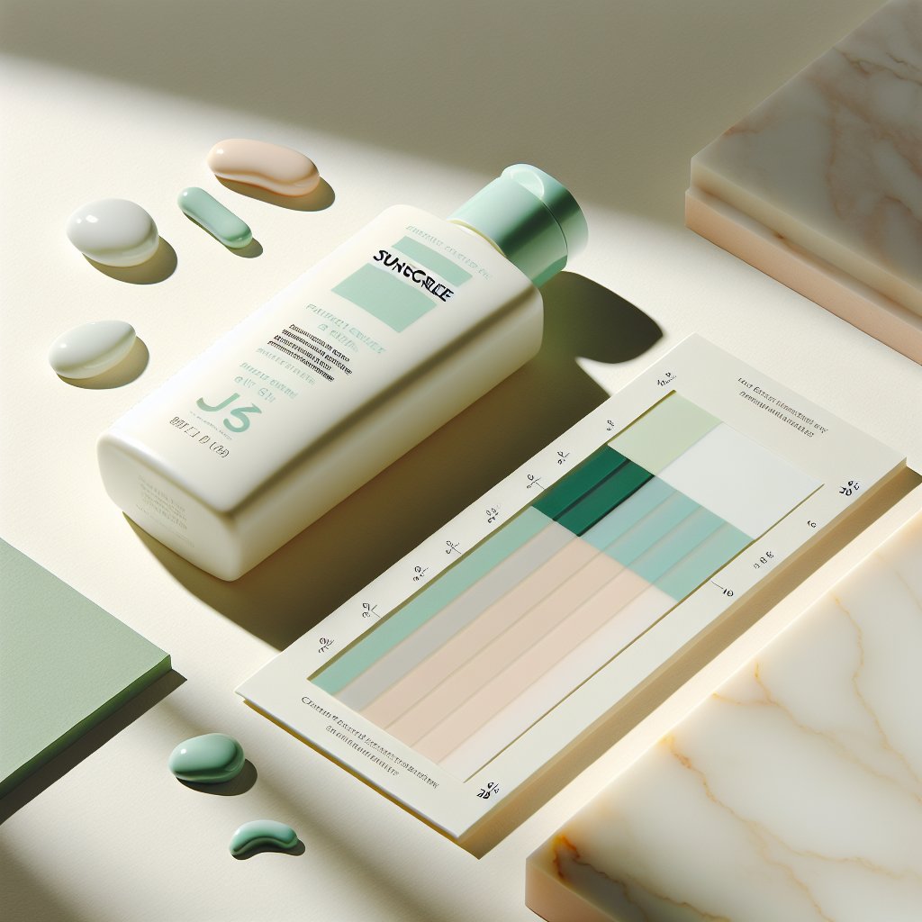 Sunscreen with UV protection indicator